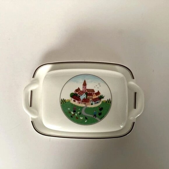 Villeroy & Boch Design Naif Village Covered Butter Dish - Picture 5 of 7
